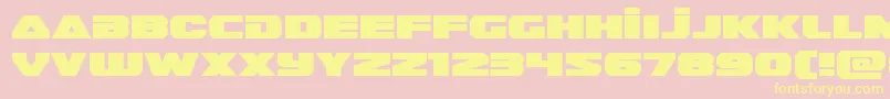 Guardian2expand Font – Yellow Fonts on Pink Background