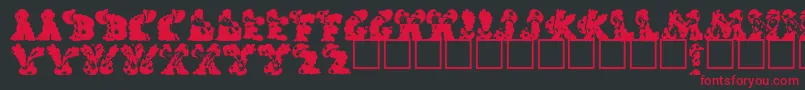 KilroysRegular Font – Red Fonts on Black Background