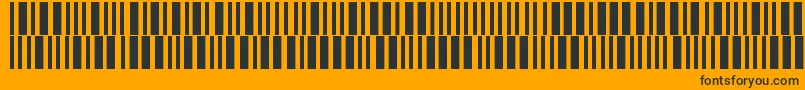 Barmorse Font – Black Fonts on Orange Background