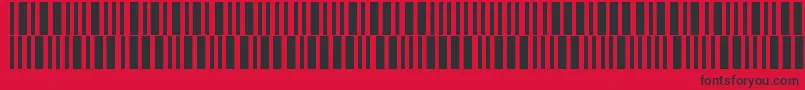 Barmorse Font – Black Fonts on Red Background