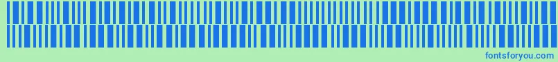 Barmorse Font – Blue Fonts on Green Background