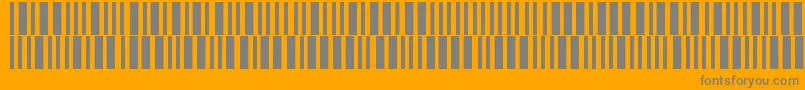 フォントBarmorse – オレンジの背景に灰色の文字