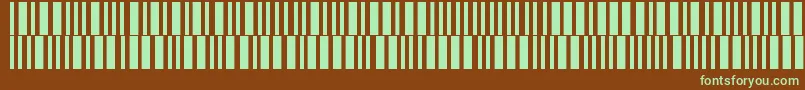 Barmorse Font – Green Fonts on Brown Background