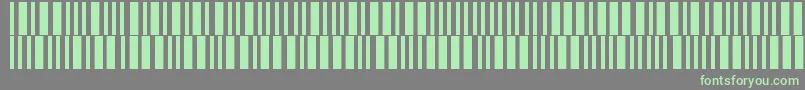 Barmorse Font – Green Fonts on Gray Background