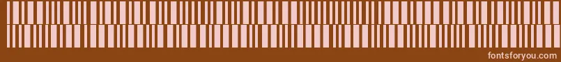 Barmorse Font – Pink Fonts on Brown Background