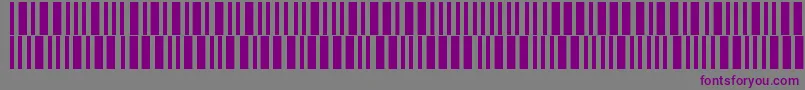 Barmorse Font – Purple Fonts on Gray Background