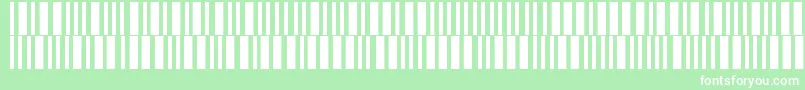 フォントBarmorse – 緑の背景に白い文字