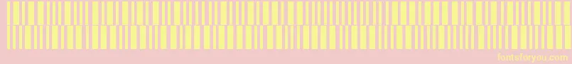 Barmorse Font – Yellow Fonts on Pink Background