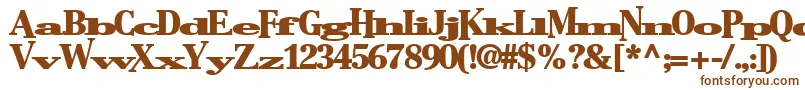 Шрифт Bostonlifetoday1Bold – коричневые шрифты на белом фоне
