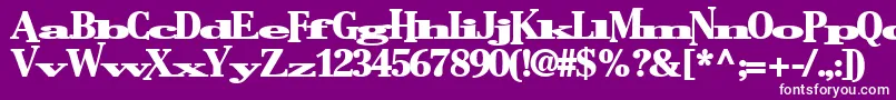 Bostonlifetoday1Bold Font – White Fonts on Purple Background