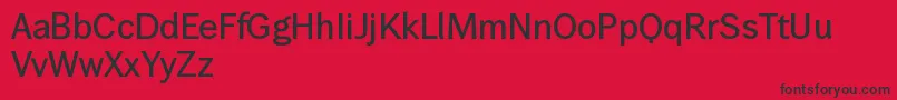 WendelinKrftig Font – Black Fonts on Red Background