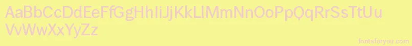 WendelinKrftig Font – Pink Fonts on Yellow Background