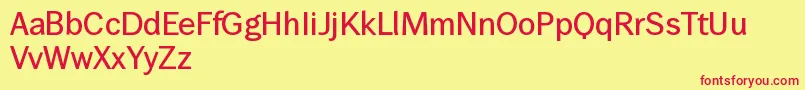 WendelinKrftig Font – Red Fonts on Yellow Background