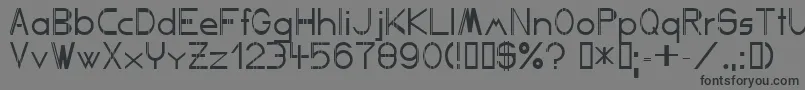 Competent-Schriftart – Schwarze Schriften auf grauem Hintergrund