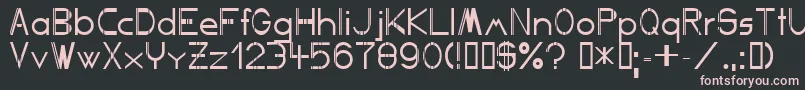 Competent Font – Pink Fonts on Black Background