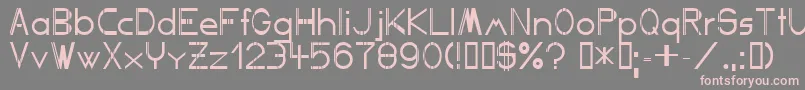 Competent Font – Pink Fonts on Gray Background