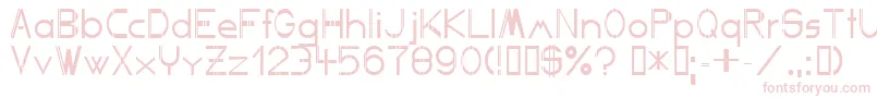 Competent Font – Pink Fonts on White Background
