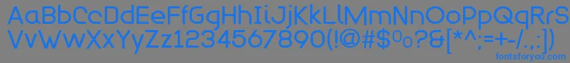 Modulario Font – Blue Fonts on Gray Background