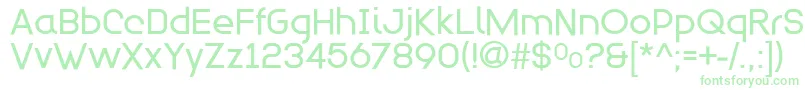 Modulario Font – Green Fonts on White Background