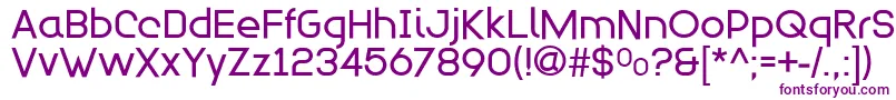 Modulario Font – Purple Fonts on White Background