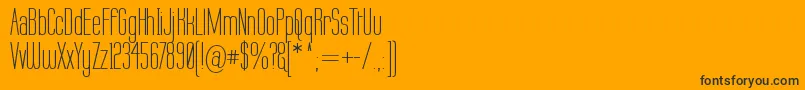 Labtop ffy Font – Black Fonts on Orange Background