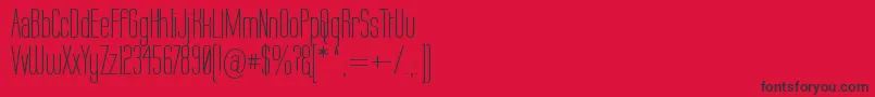 Labtop ffy Font – Black Fonts on Red Background