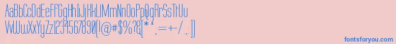 Fonte Labtop ffy – fontes azuis em um fundo rosa