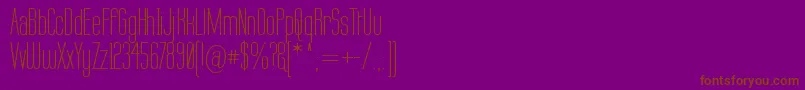Police Labtop ffy – polices brunes sur fond violet