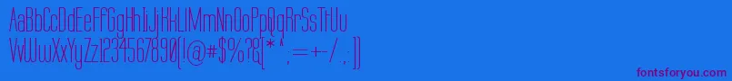 Labtop ffy Font – Purple Fonts on Blue Background