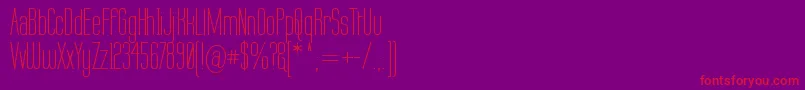 Labtop ffy Font – Red Fonts on Purple Background