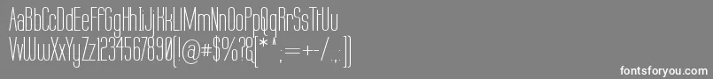 Labtop ffy-Schriftart – Weiße Schriften auf grauem Hintergrund