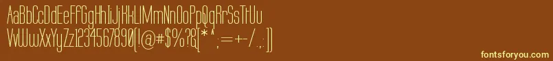 Więcej informacji o czcionce Labtop ffy Czcionka Labtop ffy – żółte czcionki na brązowym tle