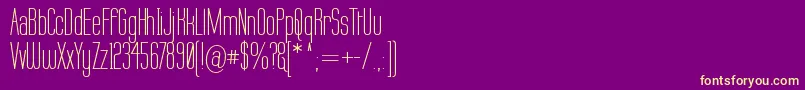 Labtop ffy Font – Yellow Fonts on Purple Background