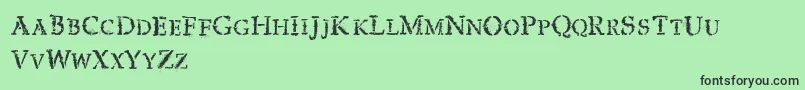 VtksExpert Font – Black Fonts on Green Background
