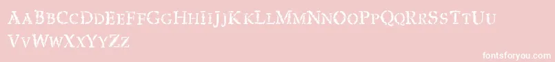Шрифт VtksExpert – белые шрифты на розовом фоне
