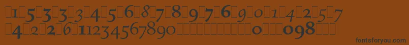 FiguralOsFiguresLetPlain.1.0 Font – Black Fonts on Brown Background