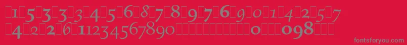 fuente FiguralOsFiguresLetPlain.1.0 – Fuentes Grises Sobre Fondo Rojo