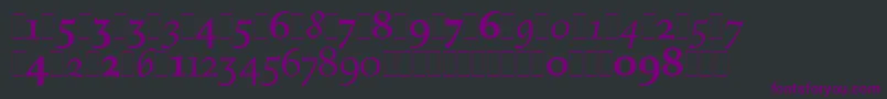 FiguralOsFiguresLetPlain.1.0 Font – Purple Fonts on Black Background