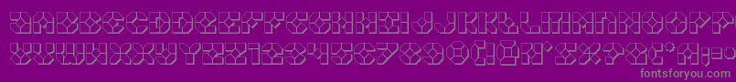 Zoomrunner3D Font – Gray Fonts on Purple Background