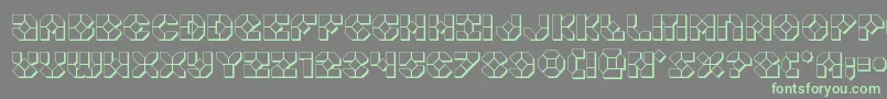 Zoomrunner3D Font – Green Fonts on Gray Background