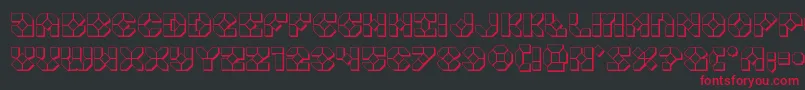 Zoomrunner3D Font – Red Fonts on Black Background
