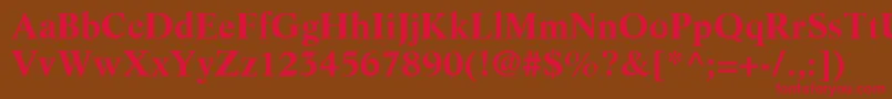 LifeLtBold Font – Red Fonts on Brown Background