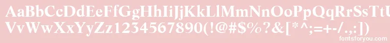 LifeLtBold Font – White Fonts on Pink Background