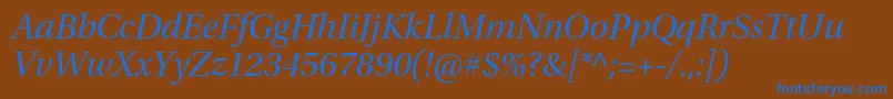 More about UtopiastdSubhit Font UtopiastdSubhit Font – Blue Fonts on Brown Background