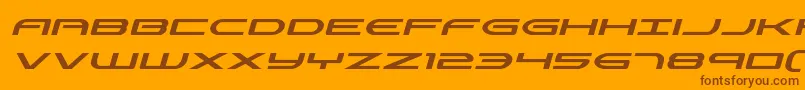 Antietamital Font – Brown Fonts on Orange Background