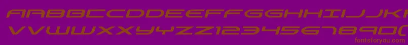 Antietamital Font – Brown Fonts on Purple Background