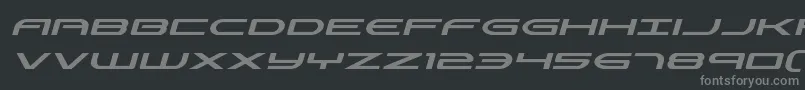 Antietamital Font – Gray Fonts on Black Background