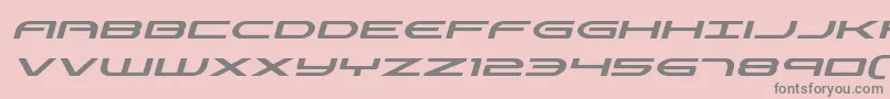 フォントAntietamital – ピンクの背景に灰色の文字