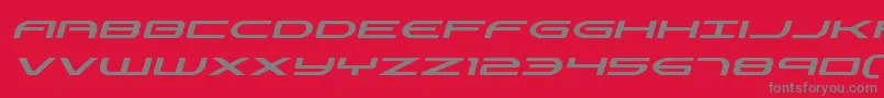 Fonte Antietamital – fontes cinzas em um fundo vermelho