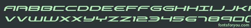 Antietamital Font – Green Fonts on Black Background